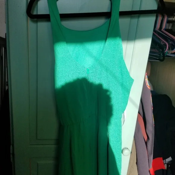 Sweet Storm Green Jumpsuit - Picture 2 of 8